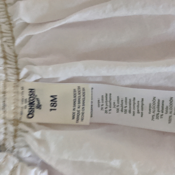 🌷18 months, OshKosh B'Gosh Jean and cotton skirt overall dress - Picture 8 of 8